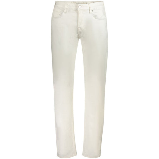 Guess Jeans White Cotton Men Jeans GU-38670-W31 | L32