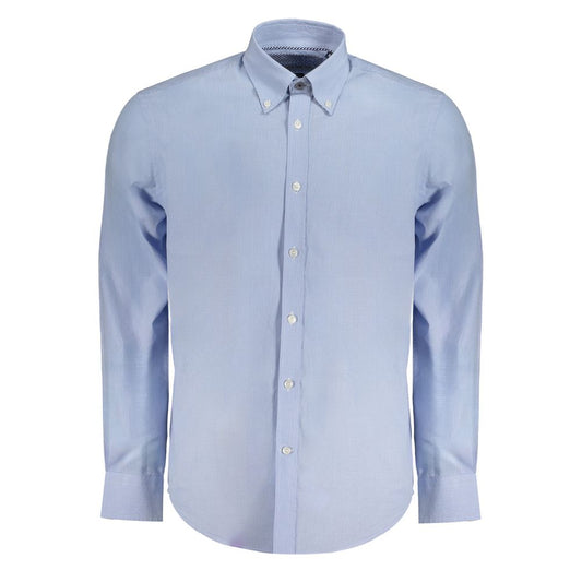 Harmont & Blaine Light Blue Cotton Men Shirt