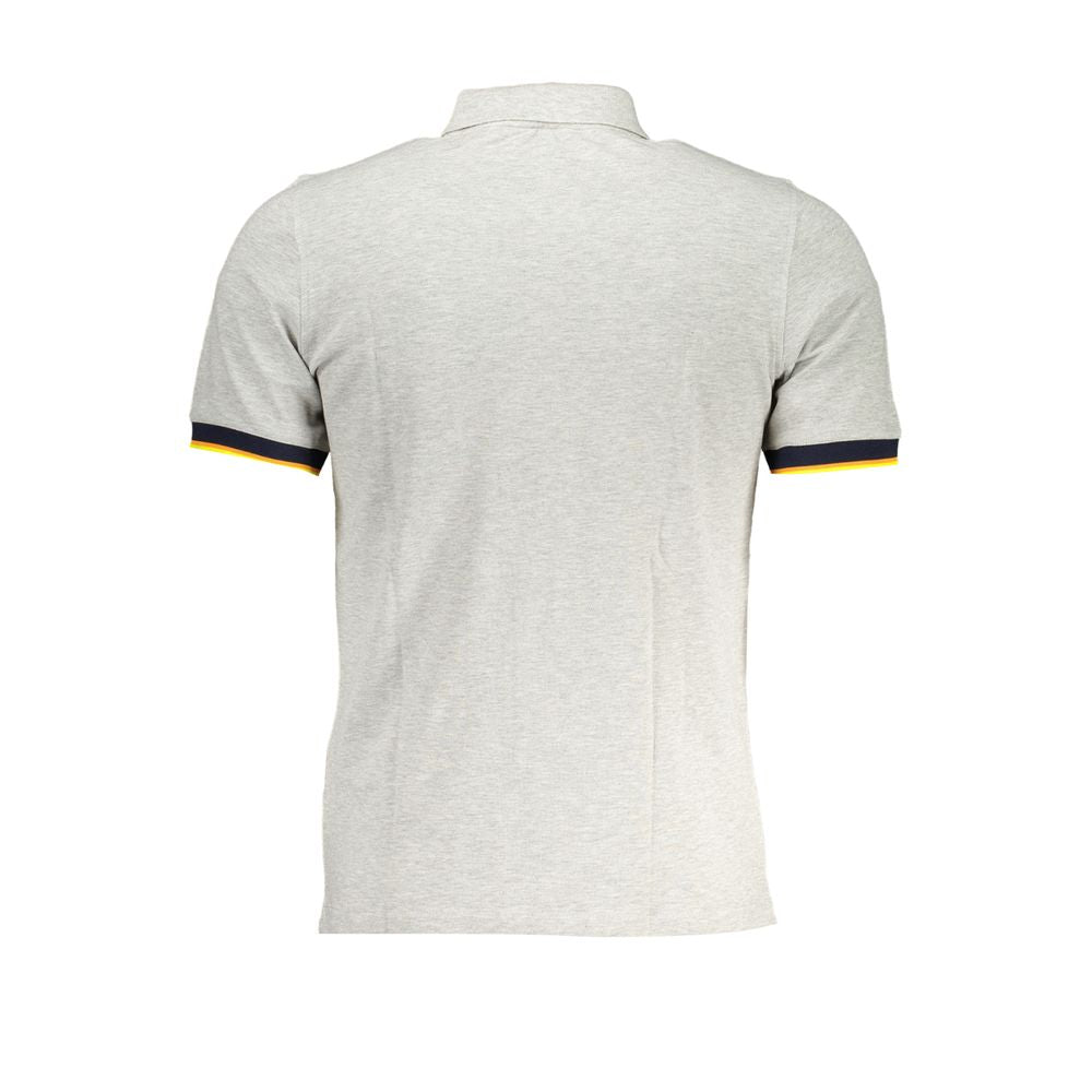 K-WAY Brown Cotton Men Polo Shirt KW-28834-S