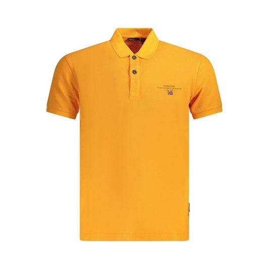 Napapijri Orange Cotton Polo Shirt