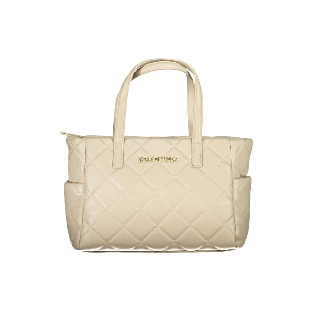 Front view with bag zipped and handles upright.