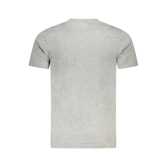 Cavalli Class Gray Cotton Men T-Shirt CA-36681-XL