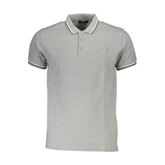 Cavalli Class Brown Cotton Men Polo Shirt CA-37832-M