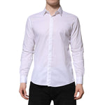 Daniele Alessandrini White Long Sleeves Dress Shirt TSH906940-40