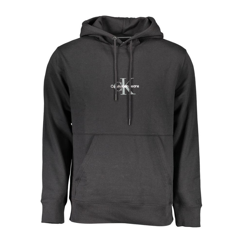 Calvin Klein Black Cotton Men Sweatshirt