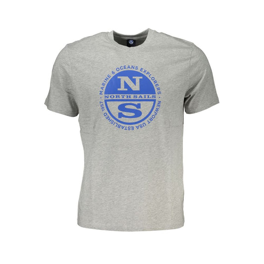 North Sails Brown Cotton Men T-Shirt NO-27304-S