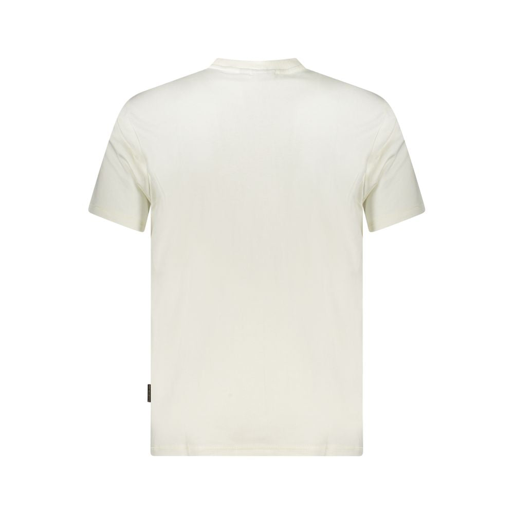 Napapijri White Cotton Men's T-Shirt