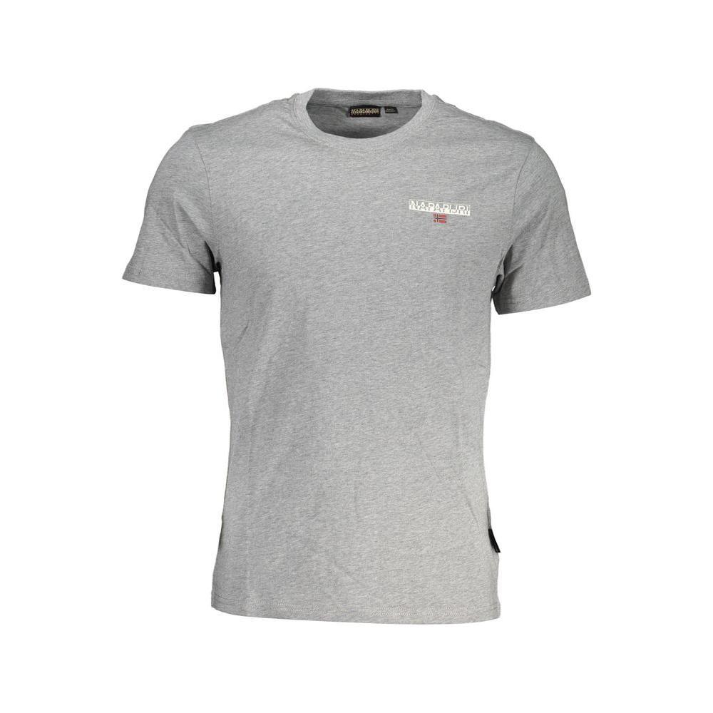 Napapijri Brown Cotton Men T-Shirt NA-37646-M