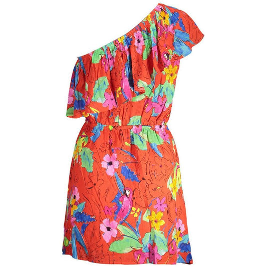 Desigual Red Viscose Women Dress DE-38217-S