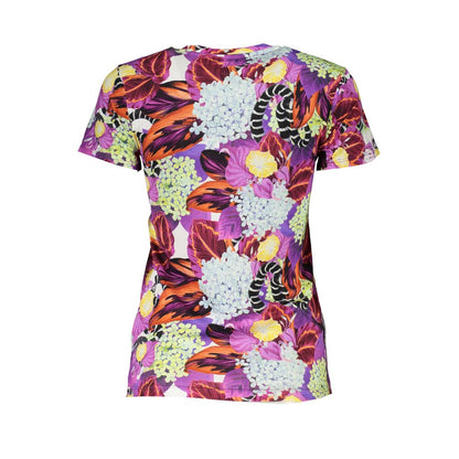 Cavalli Class Purple Cotton T-Shirt