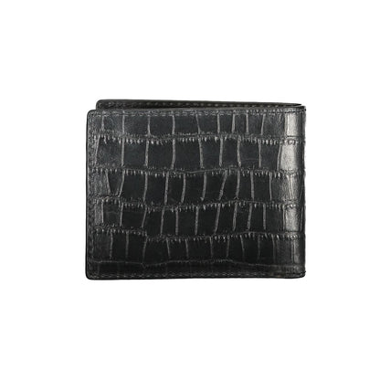 Tommy Hilfiger Black Leather Men Wallet