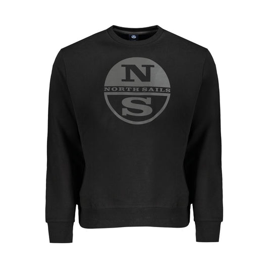 North Sails Black Cotton Men Sweater