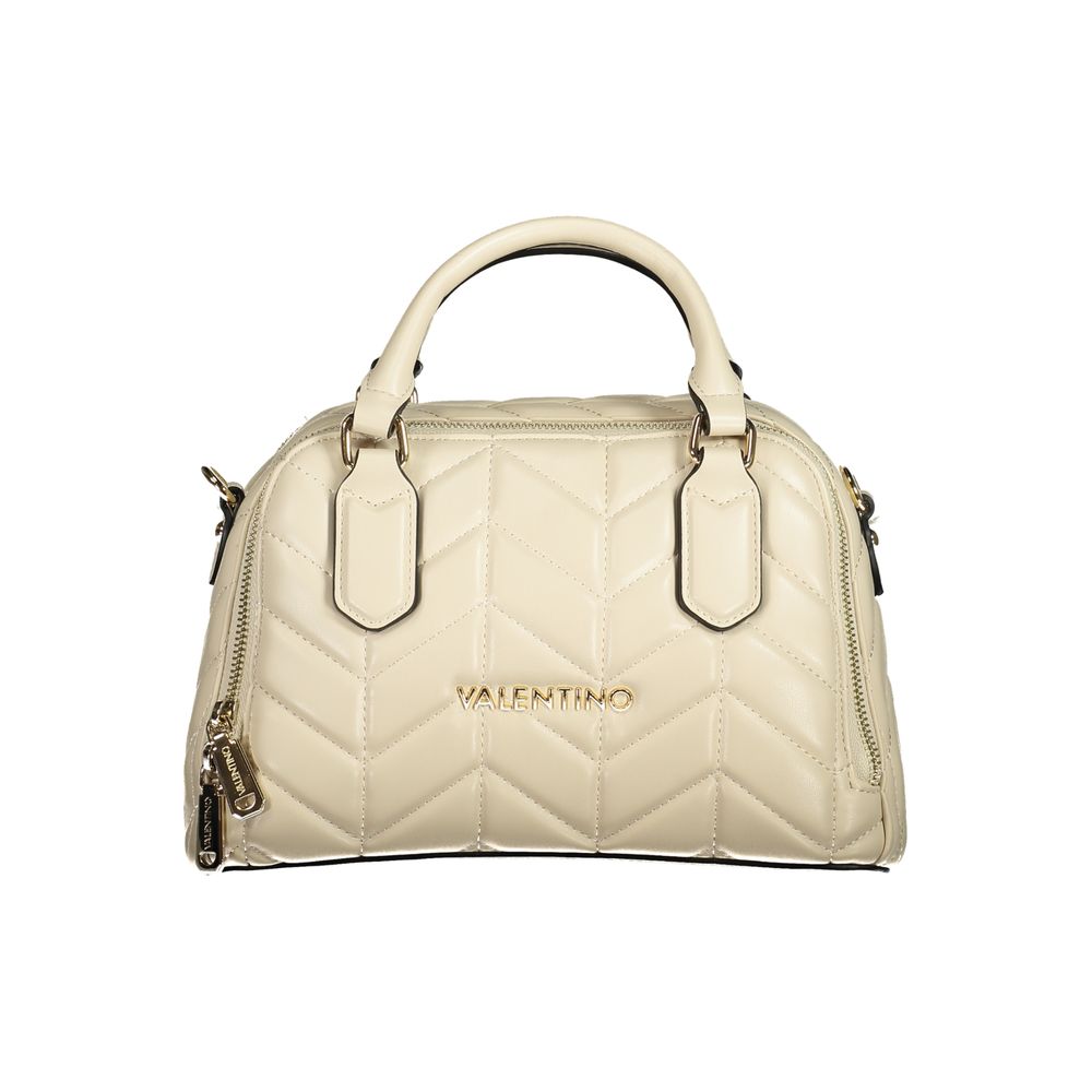 Front view with bag zipped and handles upright.