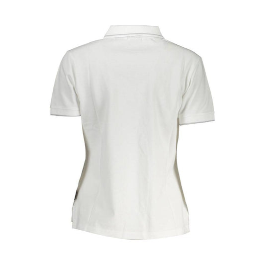 Napapijri White Cotton Women Polo Shirt NA-37014-S