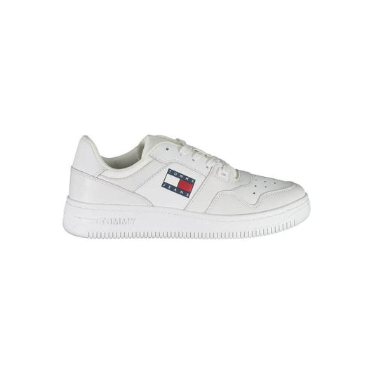 Tommy Hilfiger White Recycled Polyester Women Sneaker TO-37403-EU41/US11