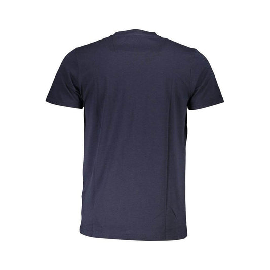 Cavalli Class Blue Cotton Men T-Shirt CA-37478-L