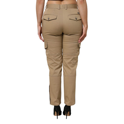Dolce & Gabbana Brown Cotton Cargo Tapered Pants