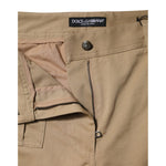 Dolce & Gabbana Brown Cotton Cargo Tapered Pants