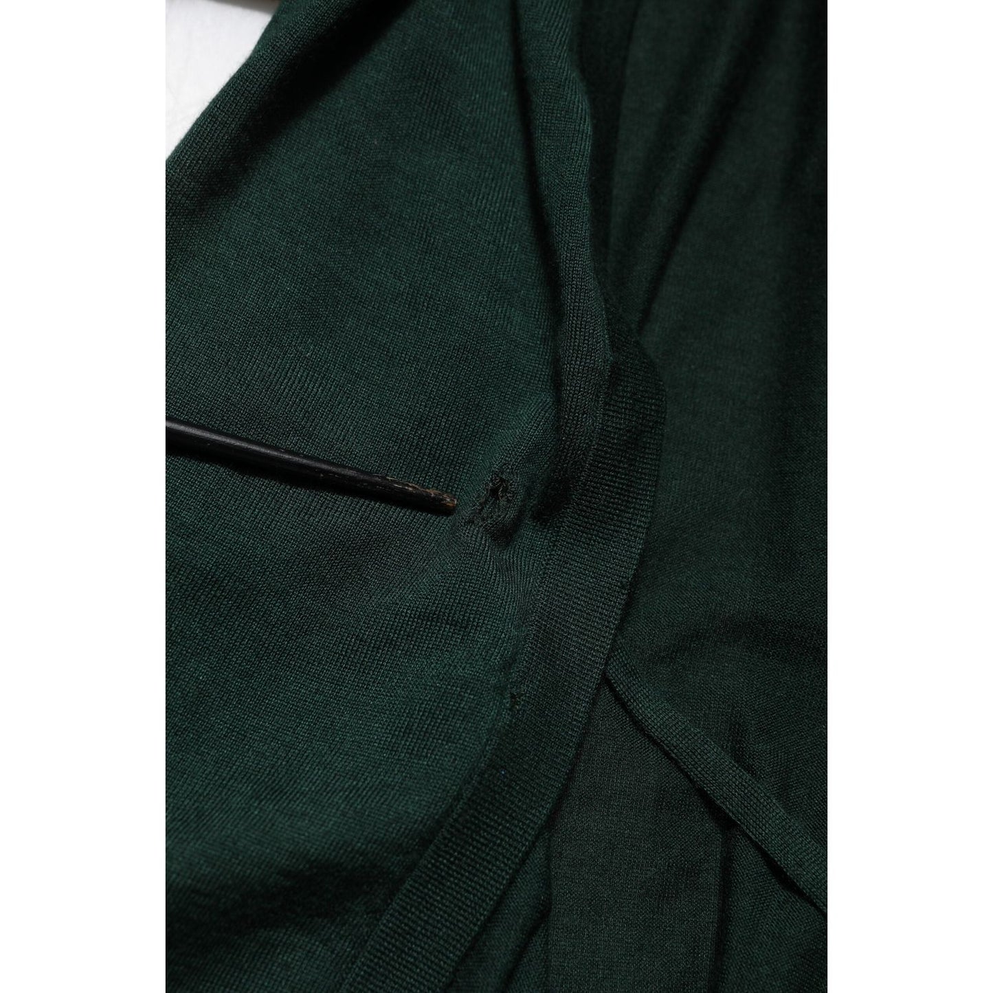 Dolce & Gabbana Dark Green Cashmere Silk Cardigan Sweater TSH878614-44