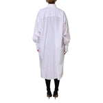 Dolce & Gabbana White Cotton Collared Shirt Long Sleeve Top