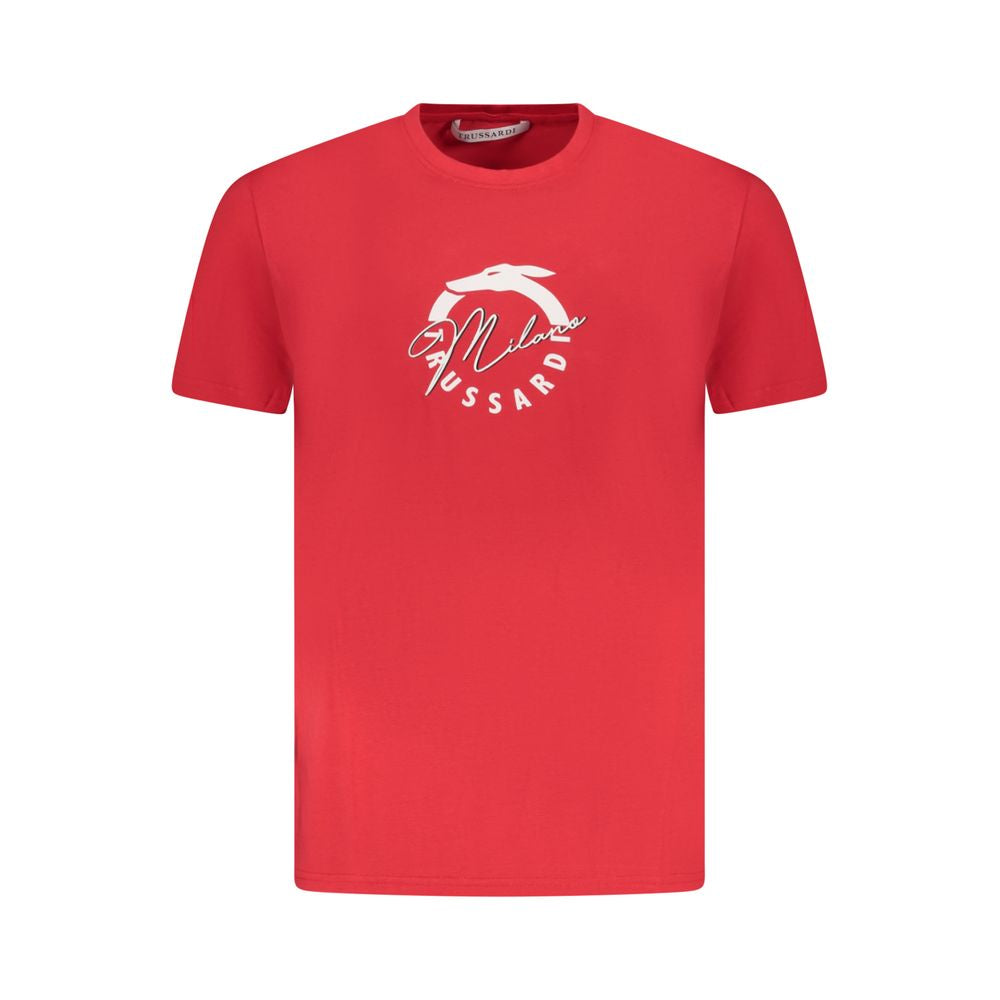 Trussardi Red Cotton T-Shirt