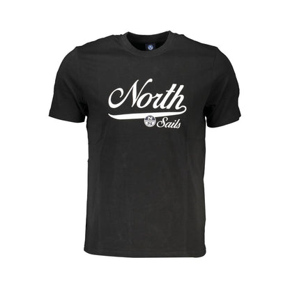 North Sails Black Cotton Men's T-Shirt