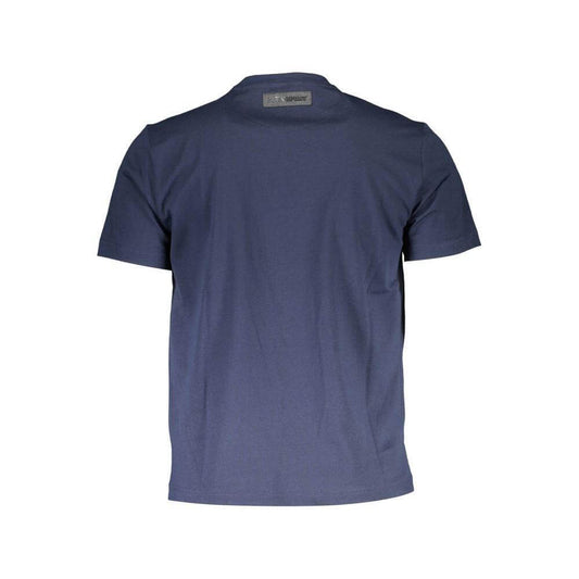 Plein Sport Blue Cotton Men T-Shirt PL-37360-S