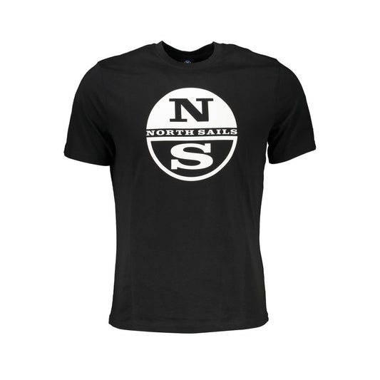 North Sails Black Cotton Men's T-Shirt
