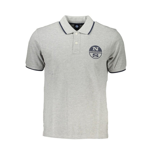 North Sails Brown Cotton Men Polo Shirt NO-27333-S
