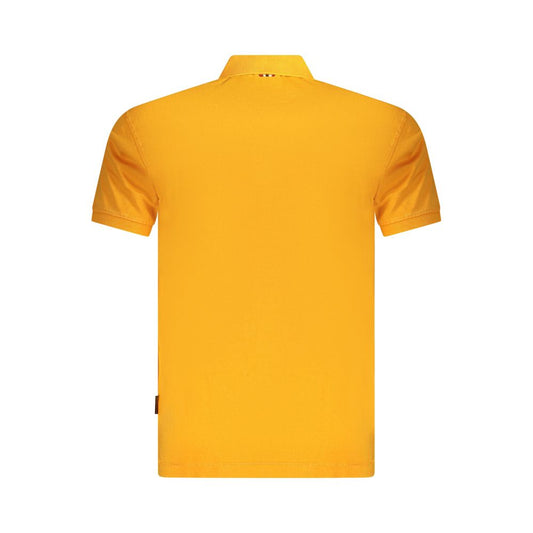 Napapijri Orange Cotton Men Polo Shirt NA-35689-S