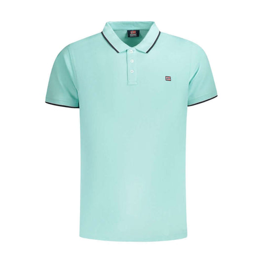 Norway 1963 Light Blue Cotton Men Polo Shirt NO-35744-XXL