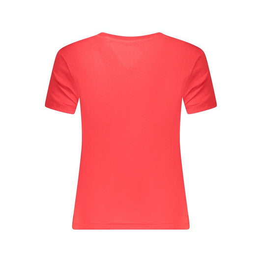 Tommy Hilfiger Red Cotton Tops & T-Shirt TO-36235-S