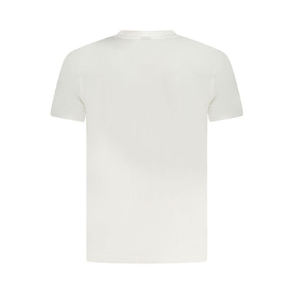 Armata Di Mare White Cotton Men T-Shirt, back view showcasing premium cotton fabric.