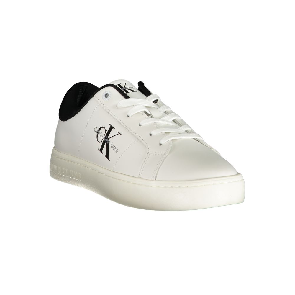 Calvin Klein White Polyurethane Men's Sneaker