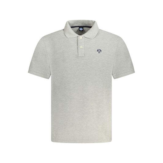 North Sails Brown Cotton Men Polo Shirt NO-33978-S