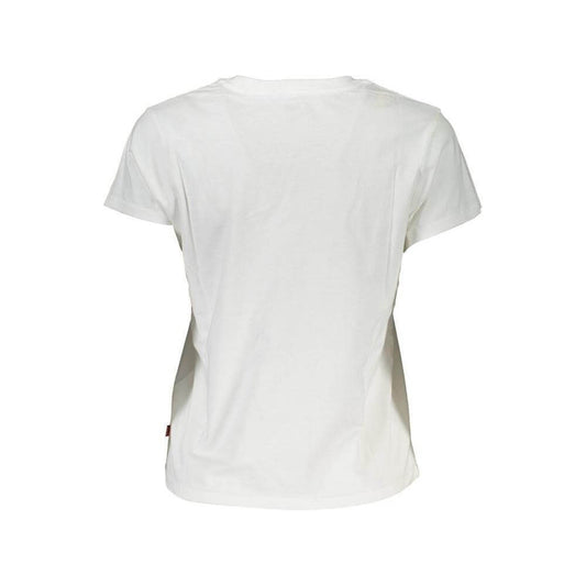 Levi's White Cotton Women T-Shirt LE-37394-XS