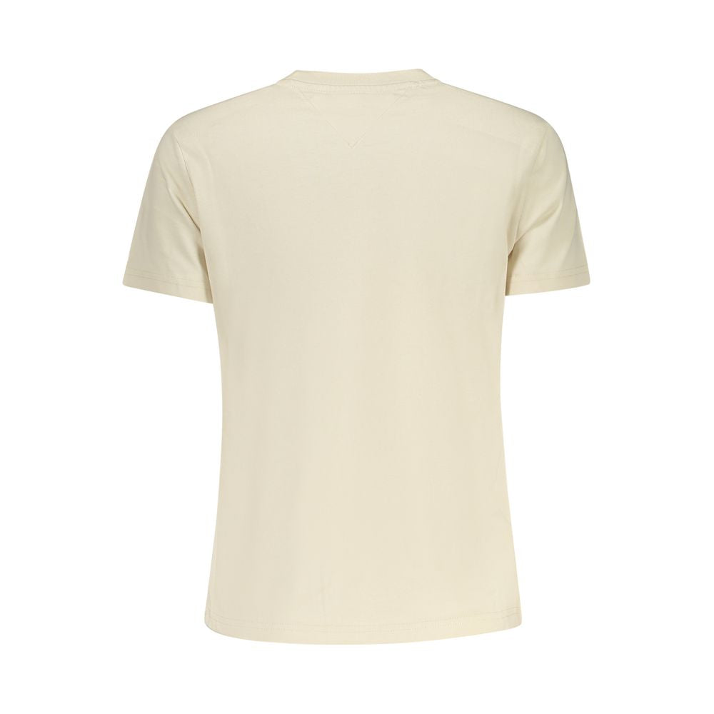 Tommy Hilfiger Beige Cotton Women T-Shirt