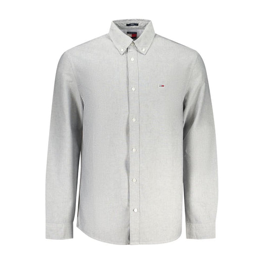 Tommy Hilfiger Gray Cotton Men Shirt TO-38468-S