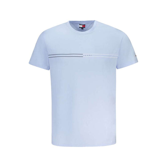 Tommy Hilfiger Blue Cotton Men T-Shirt TO-38479-XXL