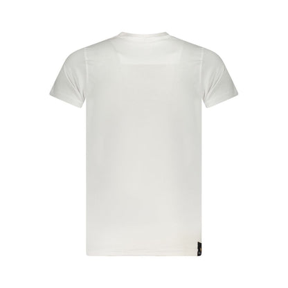 Accademia Militare White Cotton T-Shirt with short sleeves and crew neck.