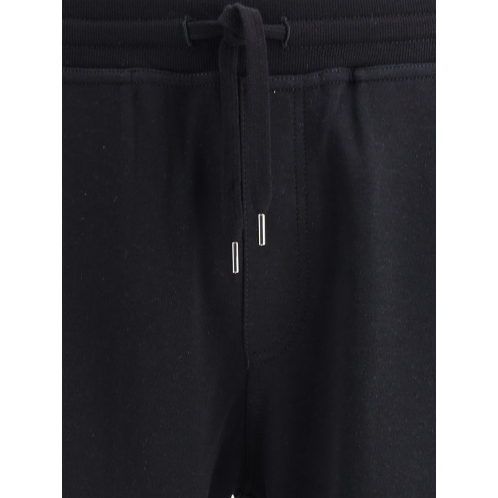 Brunello Cucinelli Black Cotton Joggers (Workout Pants)