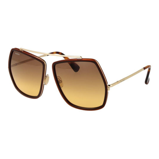 Max Mara Brown Metal Sunglasses