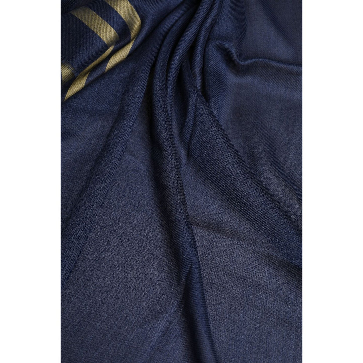 Dolce & Gabbana Blue Cashmere Neck Warmer Wrap Shawl Scarf