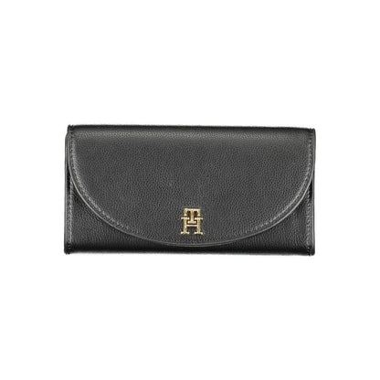 Tommy Hilfiger Black Polyurethane Women's Wallet