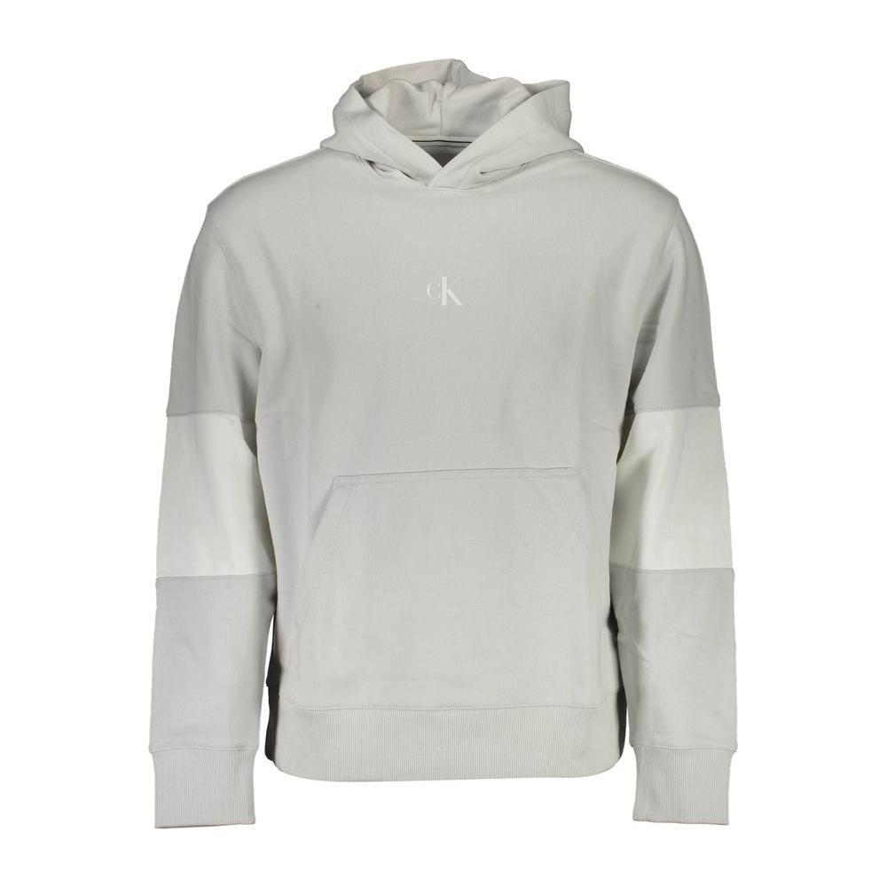 Calvin Klein Gray Cotton Men Sweatshirt