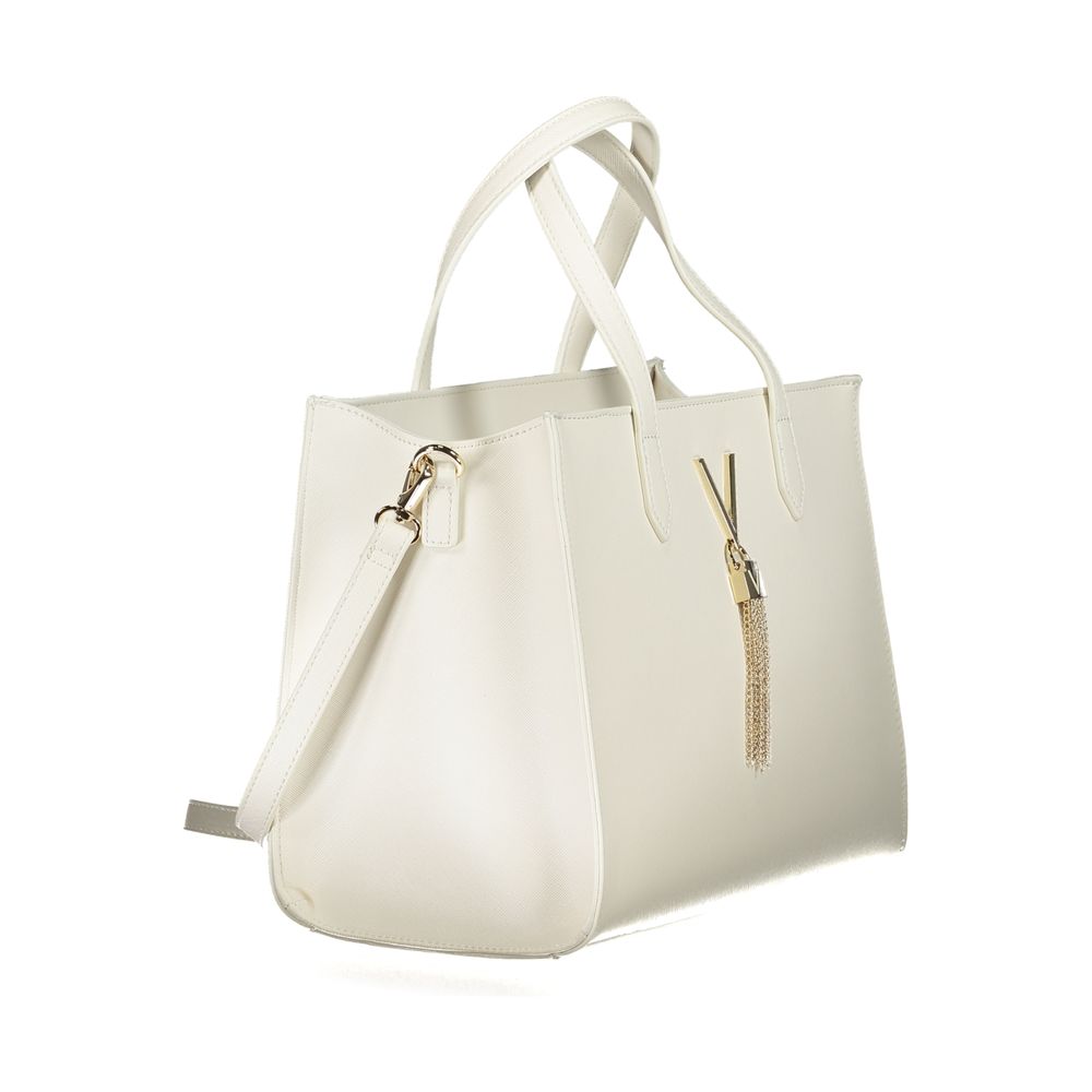 Mario Valentino White Polyethylene Handbag