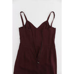 Dolce & Gabbana Bordeaux Stretch Full Length Sheath Dress