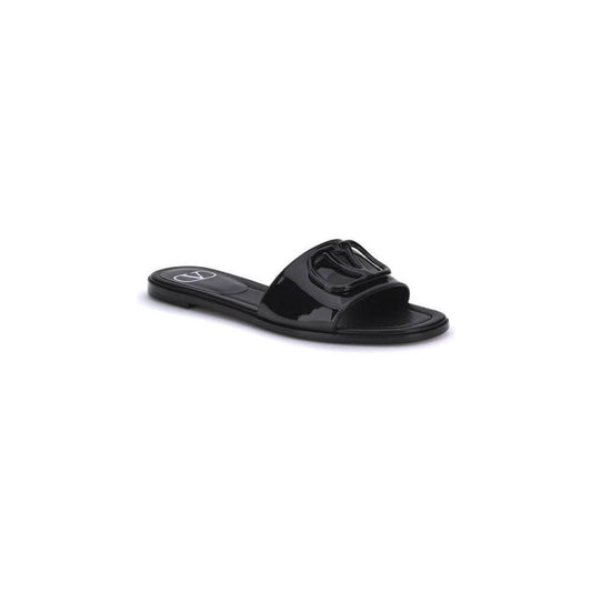Valentino Garavani Patent leathe VLogo slide Sandals VA-7W2S0BD5TMK0NO-EU36/US6
