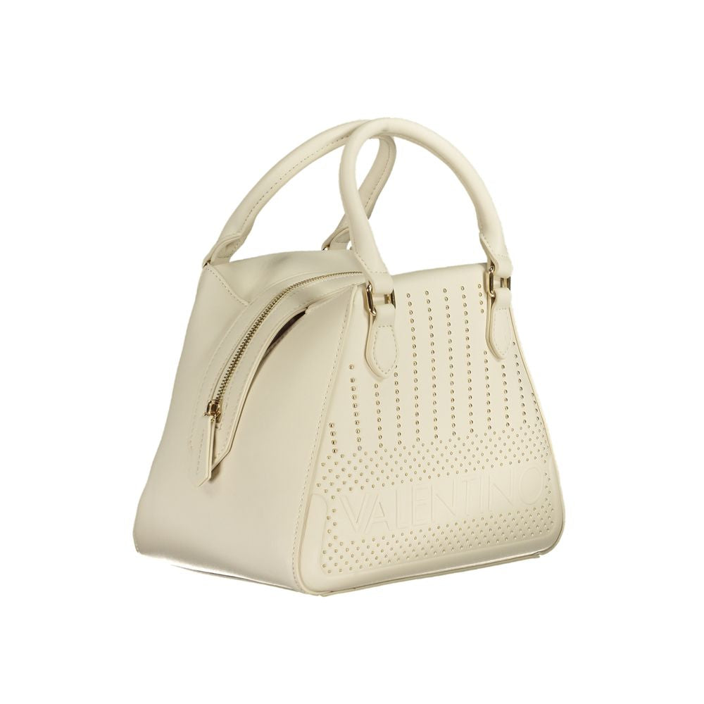 Front view with bag zipped and handles upright.