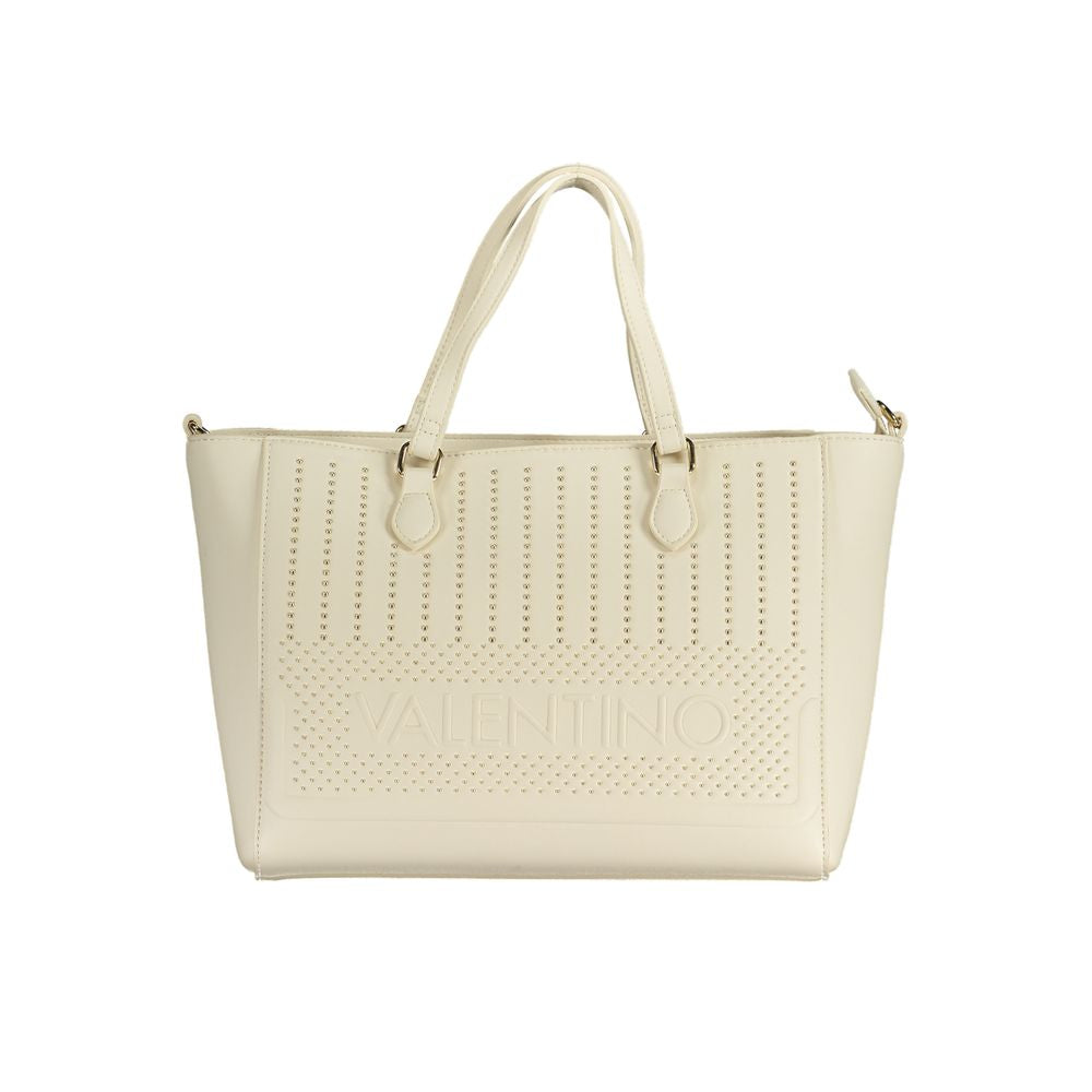 Front view with bag zipped and handles upright.